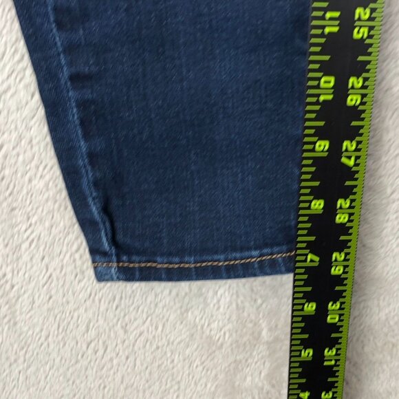 American Eagle Outfitters Womens Jeans 2 High Rise Jeggings Straight Blue Denim - Picture 3 of 14